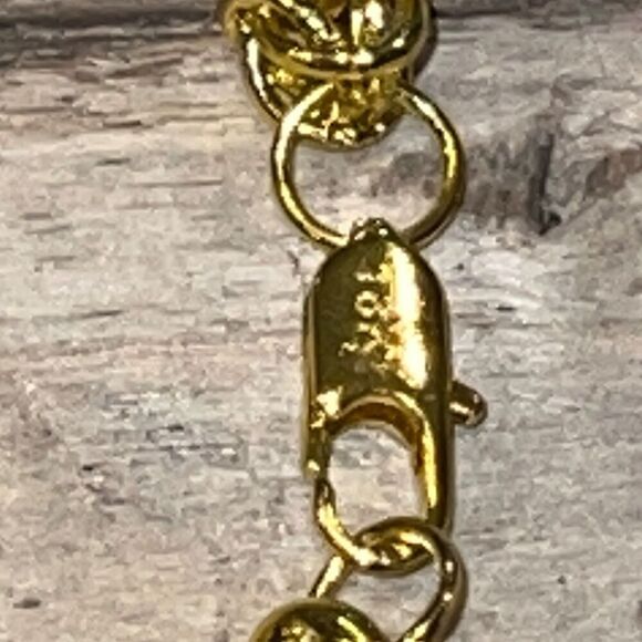 Chain Heavy Bracelet Lobster Claw Clasp Gold Tone 8 1/2” long Classic Chunky - Picture 2 of 6